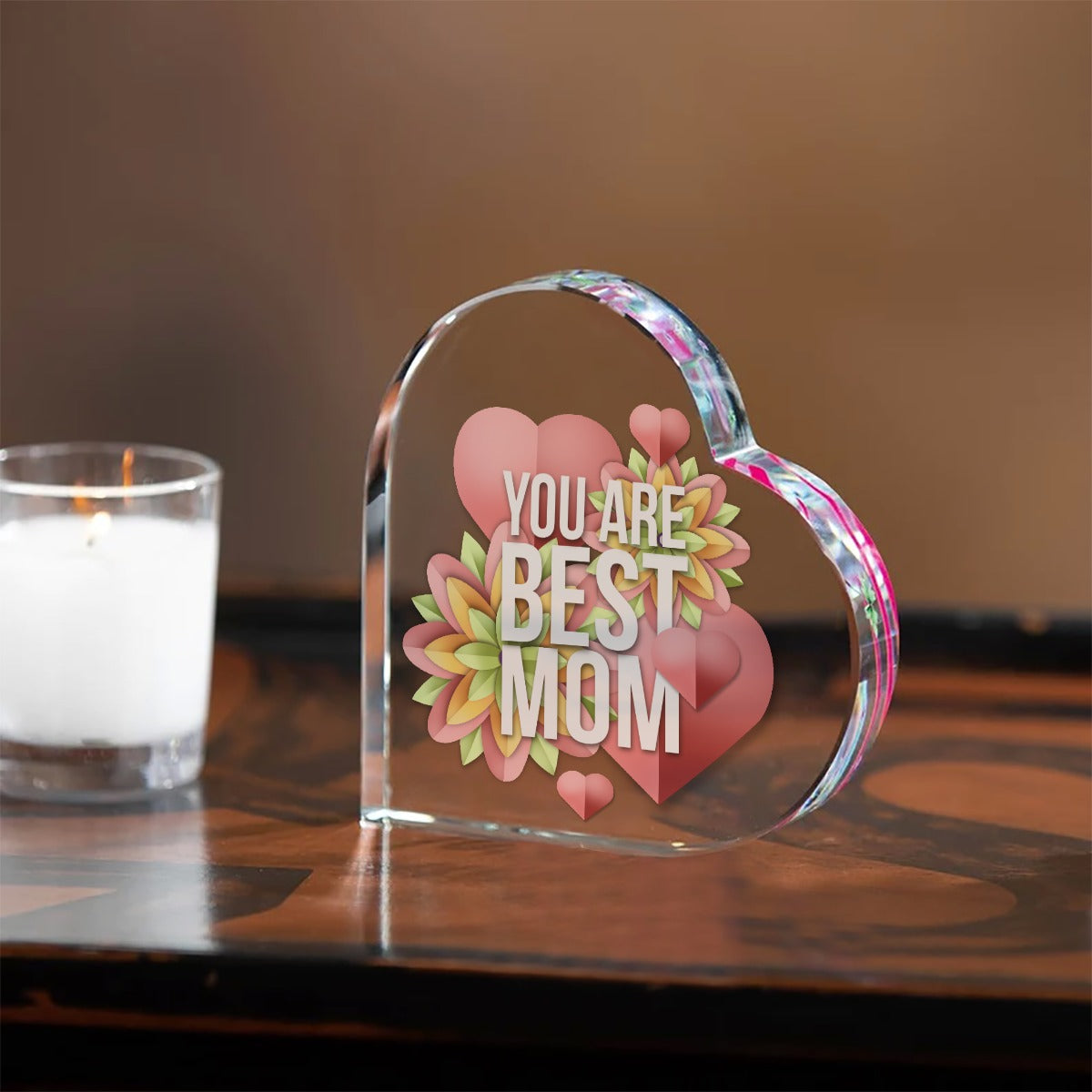 Heart Shaped Acrylic Desktop Ornament